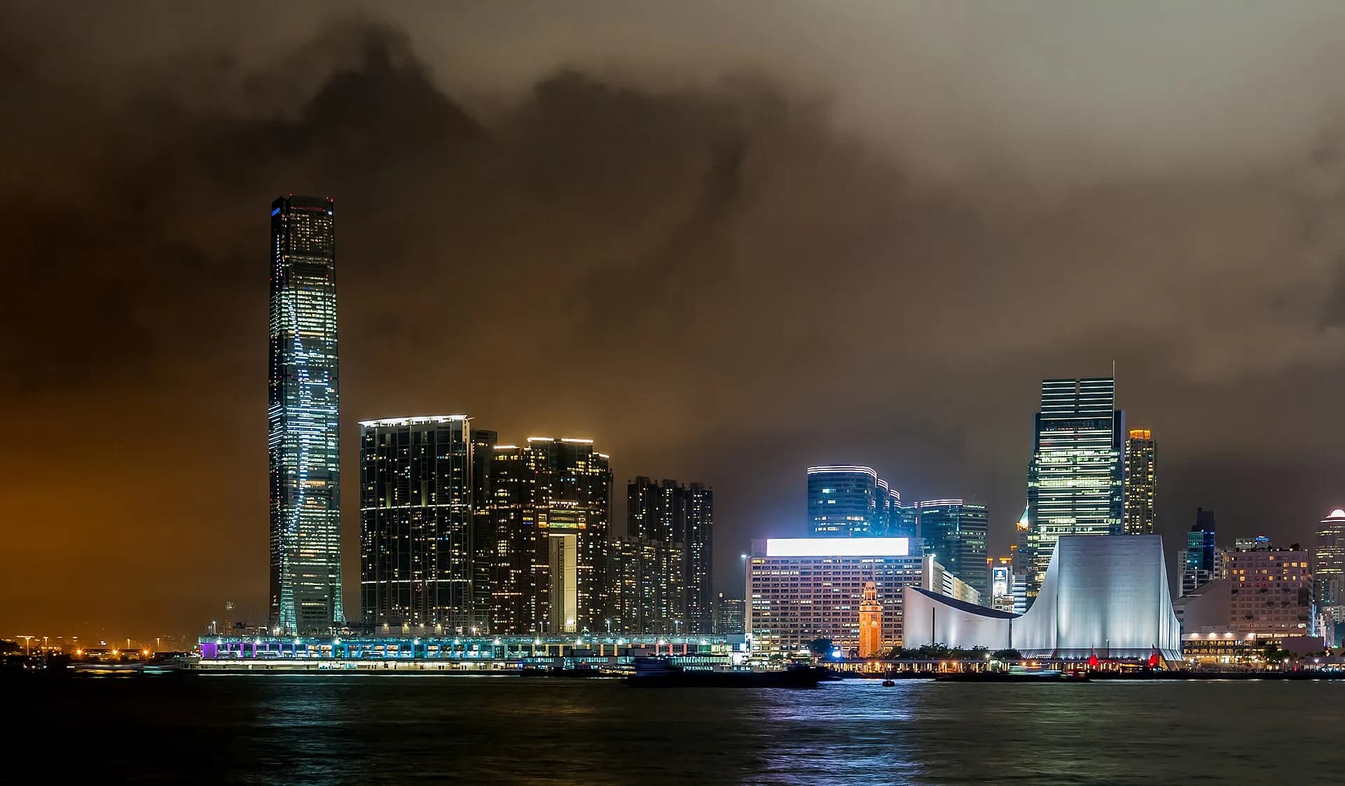 Hong Kong Island skyline across Victoria Harbour
