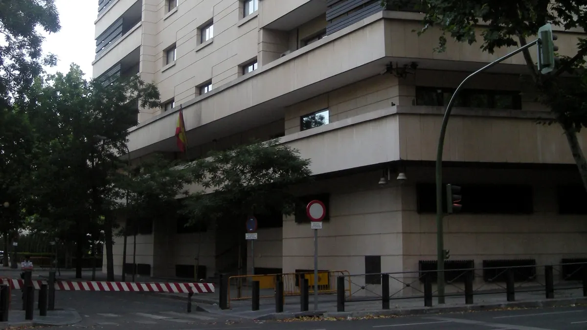 Headquarters of the Audiencia Nacional, Spain's national high court, in Madrid