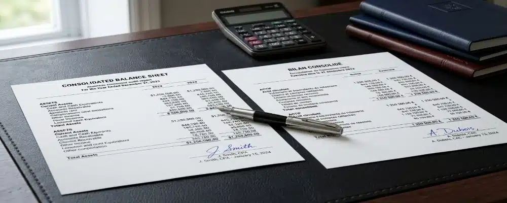 Professional translation of financial audit reports into multiple languages ensuring accuracy in numerical formatting and regulatory compliance.