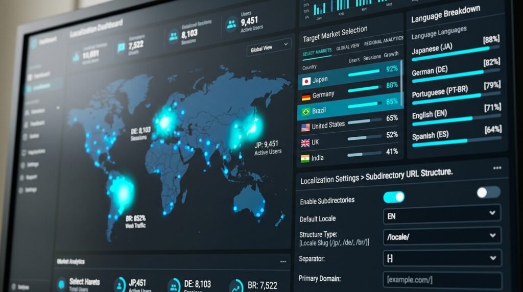 website localization scope data dashboard